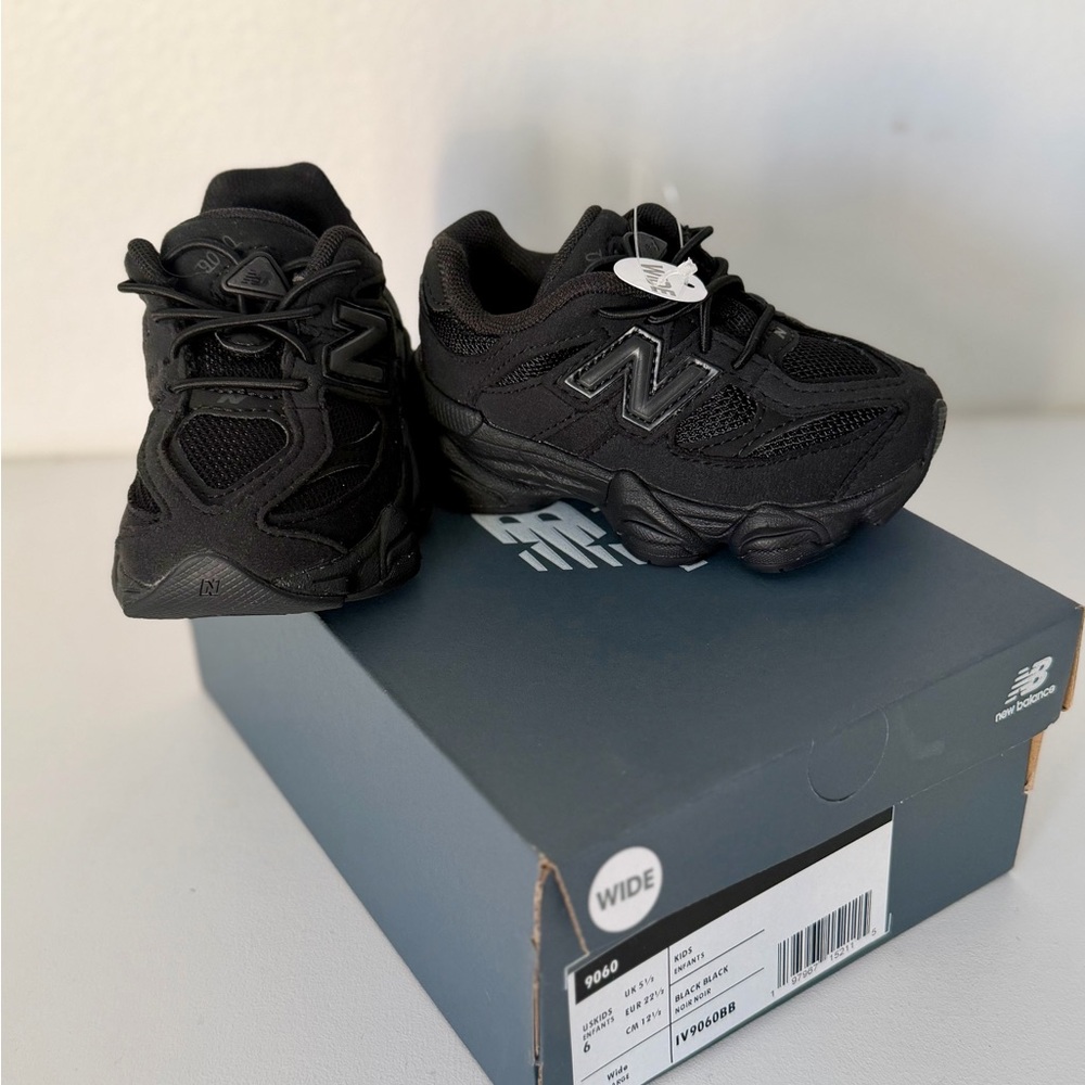 New Balance Kids' All-Black Sneakers
